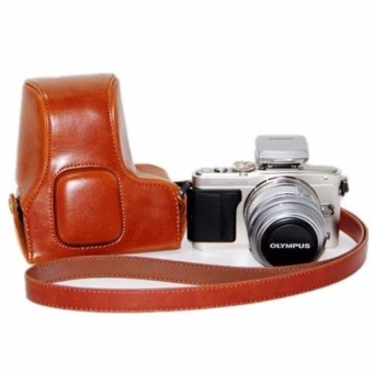 Gambar PU Leather Camera Case Bag Cover for Olympus EPL5 With Strap (Intl)  intl