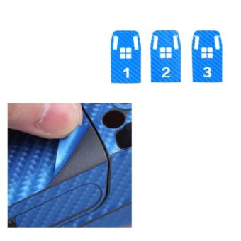 PVC Stiker Skin Body + Arms + Baterai Decal Set for DJI Spark Drone - BLUE