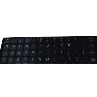 Gambar PVC White Fluorescent English Alphabet Letters Word KeyboardSticker Tags   intl