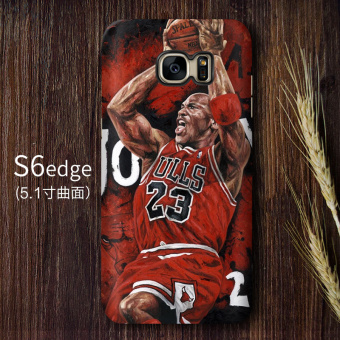 Gambar Qiaodan S6 EDGE S6 s8 matte layar melengkung lurus handphone shell pelindung lengan