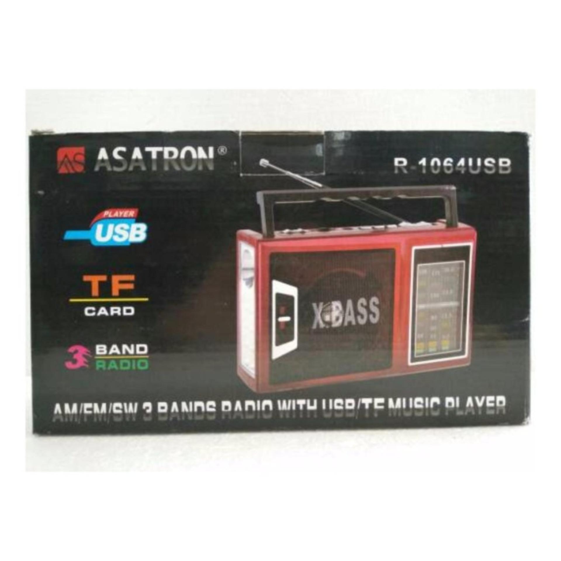 Dijual Portabel 2 Band Amfm Saku Radio Receiver Headphone Biru Radio Asatron R 1064 USB AM FM SW