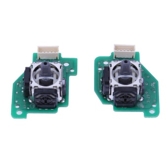 Gambar Replacement Left Right 3D Analog Joystick f Nintendo WII U Gamepad Controll(Green) 1 sets   intl