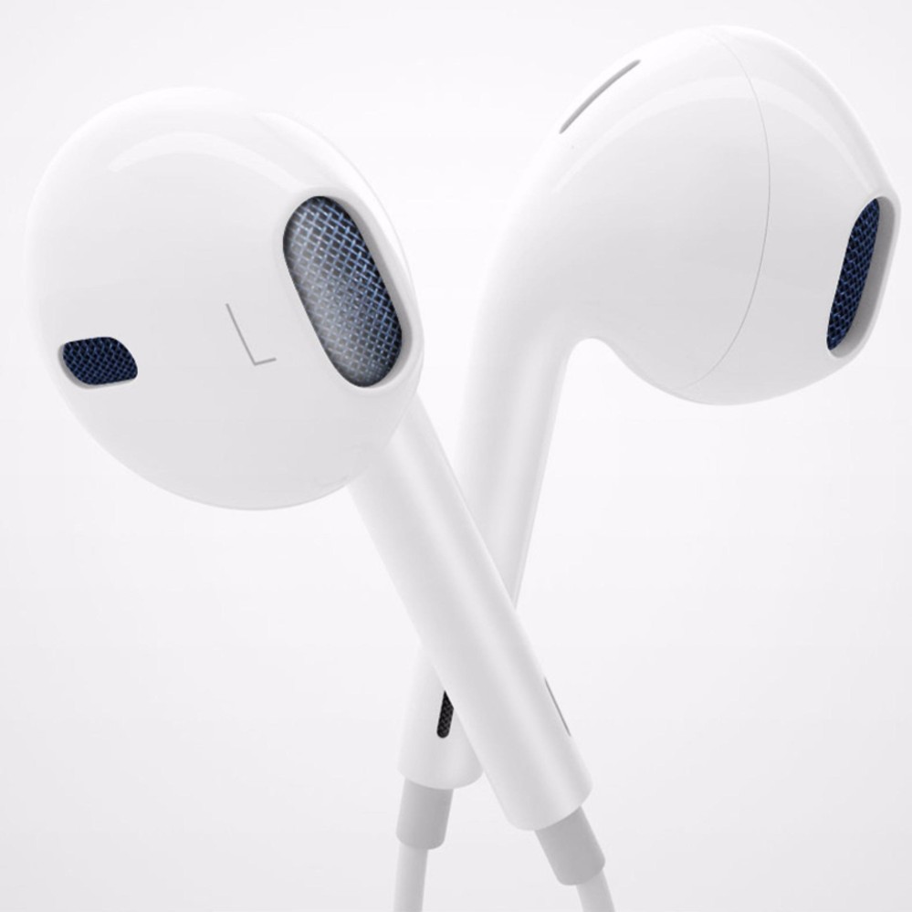 Rorychen Mobile Phone Universal In-Ear Headphones Wire Control with Earphone High Head Noise Reduction Earphone（White） - intl