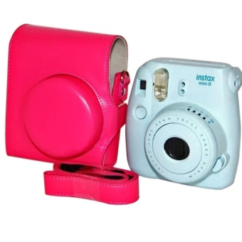 Gambar Rose PU Leather Case Cover Set For Fuji Fujifilm Instax Mini8Digital Camera Bag Case With Strap   intl