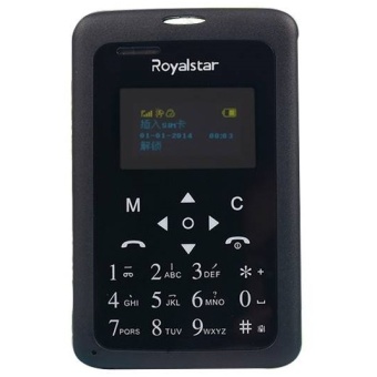 Royalstar W102 Handphone Ukuran Kartu Kredit - Hitam  