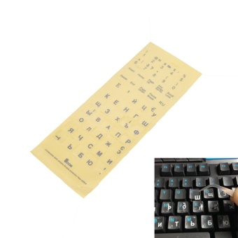 Gambar Russian Transparent Keyboard Stickers Letters For Laptop NotebookComputer Pc   intl