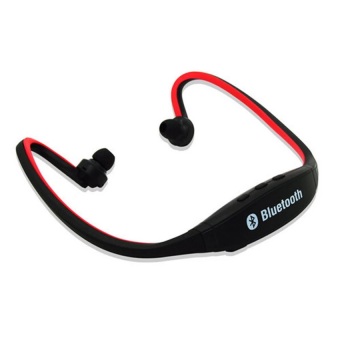 Gambar S9 Sport Wireless Bluetooth 4.0 Earphone Headphones Headset (Red)