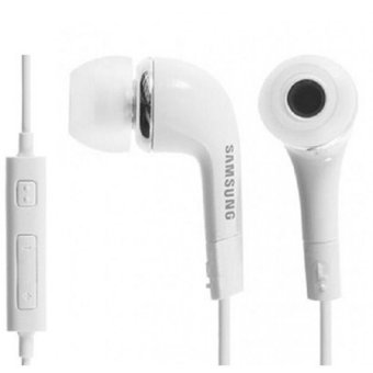 Samsung Earphone / Headset / Handsfree Stereo S4 / I9220 With Control Talk - Putih  