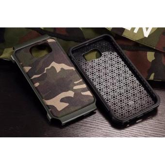 Gambar Samsung Galaxy S6 Edge Case ARMY Camoflase Slim Armor   NAVY BLUEArmy