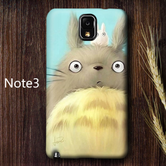 Gambar Samsung Note3 note4 Lucu matte setengah bungkus cangkang keras My Neighbor Totoro