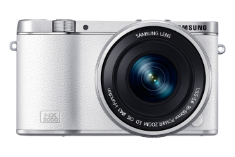 Samsung NX3000 with 16-50mm Lens 20.3MP NFC / Wifi Mirrorless Camera Kit_White  
