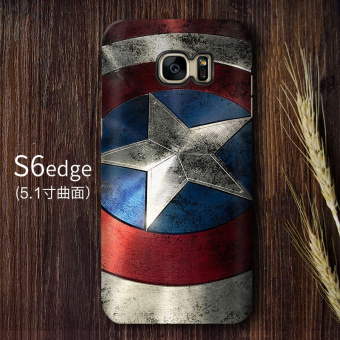 Gambar Samsung s6edge S6 permukaan lurus cangkang keras shell telepon