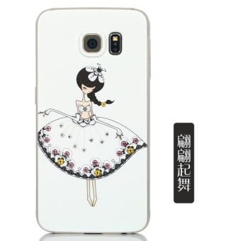 Gambar Samsung s6 g9200 kartun layar langsung shell tipis shell telepon