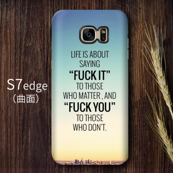 Gambar Samsung s7 S7edge S8 Eropa dan Amerika animasi lulur handphone cangkang keras handphone shell