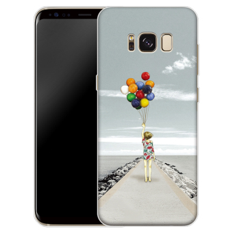 Gambar Samsung s8 s8 s8 kartun silikon transparan penutup ponsel cangkang pelindung shell ponsel