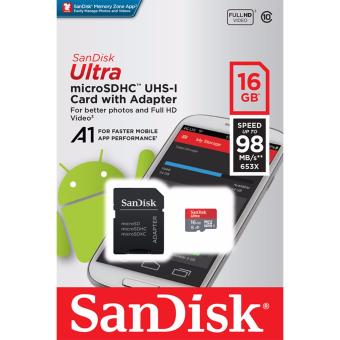 Sandisk Ultra Micro SD class 10 A1 98Mbs 16GB microSDHC