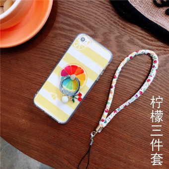 Gambar Se iphone5s jepang dan korea selatan cincin lanyard apel semua termasuk soft shell shell telepon