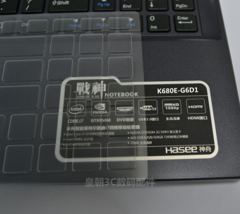 Gambar Shenzhou k670d g4d1 d2 k680e komputer penutup debu pad film keyboard film layar film yang