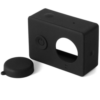 Gambar Silica Gel Case w  Lens Cover for Xiaomi Yi Action Camera   Black  intl