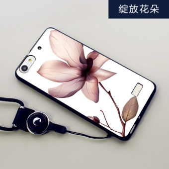 Gambar Silica Gel Soft Phone Case for Huawei Honor 4C with a Rope(Multicolor)