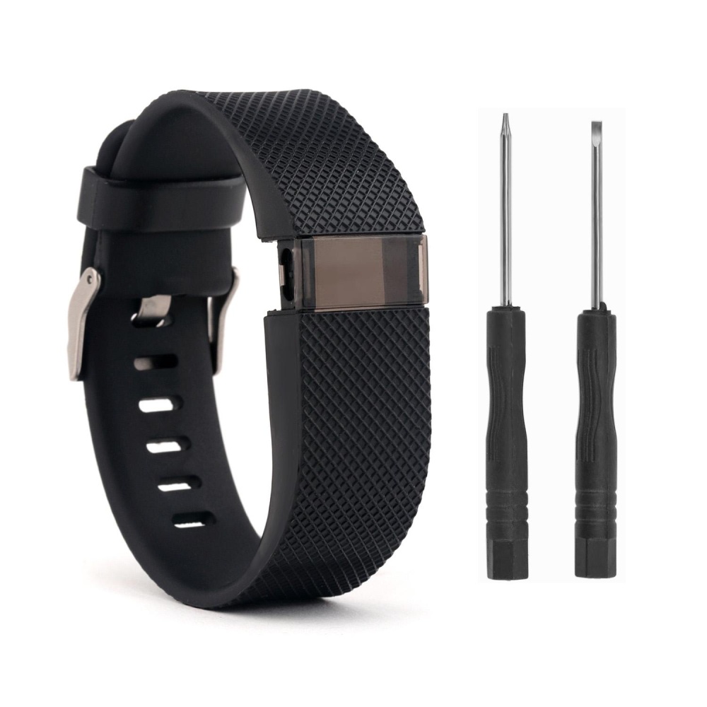 Silicone Penggantian Tali Band untuk Charge HR Watch Kebugaran Tracker WatchBand Pergelangan Tangan Band Gelang Aksesoris Besar (TIDAK Fit Charge, Charge 2)-Intl