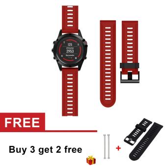 Gambar Silicone Watch Band Strap for Fenix 3 Fenix 3 HR Fenix 5X GPS Watch With Tools