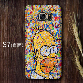 Gambar Simpson S7 S7edge s8 kartun matte shell telepon