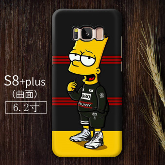 Gambar Simpson s8 s8plus kartun buram penurunan Drop lengan pelindung shell telepon