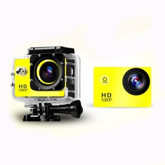 SJ4000 Full HD 1080P 12MP Car Cam Outdoor Sports DV Action Waterproof Camera Yellow - intl  