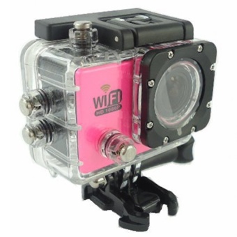SJ6000 Sport Camera Waterproof Camera 1080P 170 Degree HDMI HD Wifi Pink - intl  