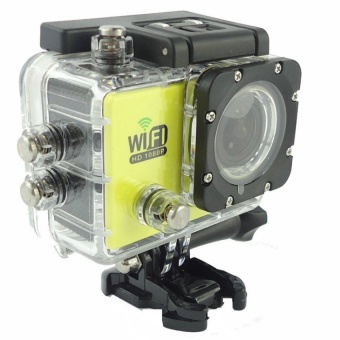 SJ6000 Sport Camera Waterproof Camera 1080P 170 Degree HDMI HD Wifi Yellow - intl  