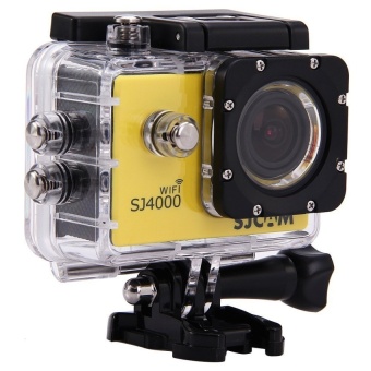 SJCAM Original SJ4000 WiFi Action Camera 12MP 1080P H.264 1.5” 170°Wide Angle Lens Waterproof Diving HD Camcorder Car DVR(Yellow) - intl  