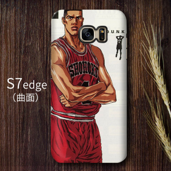 Gambar Slam Dunk S7edge note8 S8 kepribadian lurus layar melengkung shell telepon