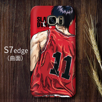 Gambar Slam Dunk S7edge note8 S8 kepribadian lurus layar melengkung shell telepon