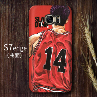 Gambar Slam Dunk S7edge note8 S8 kepribadian lurus layar melengkung shell telepon