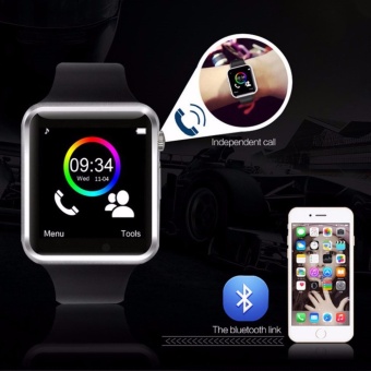 Smart Bluetooth A1 Smart Watch With Sport Pedometer Camera SIM Micro SD Memory Connectivity With IPhone Android Phone MG0053 (Black/Black) (Free 1pcBattery For Smartwatch A1 DZ09 W8 V8) - Intl Maret 2019 - 4 Smart Bluetooth A1 Smart Watch with Sport Pedometer Camera SIM micro SD Memory Connectivity with iPhone Android Phone MG0053 (Black/Black) (Free 1pcBattery for Smartwatch A1 DZ09 W8 V8) - intl - 4