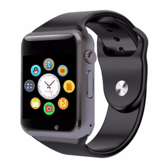 Smart Bluetooth A1 Smart Watch With Sport Pedometer Camera SIM Micro SD Memory Connectivity With IPhone Android Phone MG0053 (Black/Black) (Free 1pcBattery For Smartwatch A1 DZ09 W8 V8) - Intl Maret 2019 - 2 Smart Bluetooth A1 Smart Watch with Sport Pedometer Camera SIM micro SD Memory Connectivity with iPhone Android Phone MG0053 (Black/Black) (Free 1pcBattery for Smartwatch A1 DZ09 W8 V8) - intl - 2