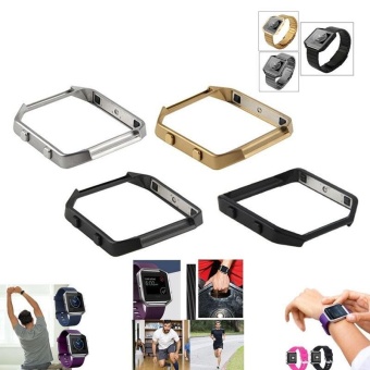 Gambar SMART New For Fitbit Blaze Smart Watch Stainless Steel Frame HolderReplace Shell Pins   intl