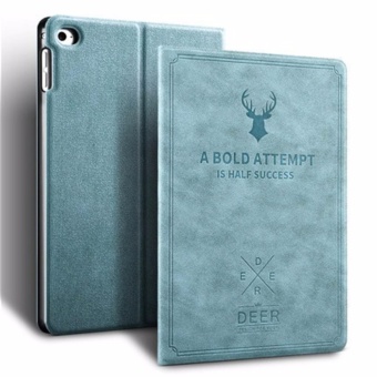 Gambar Smart Sleep Awake Deer Pattern Stand Flip Full Cover For Apple iPadMini 4 Leather Cases   intl