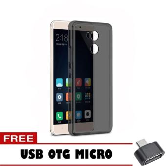 Gambar Softcase Jelly Ultrathin For Xiaomi Redmi 4 Prime Aircase Hitam +Free Otg Micro