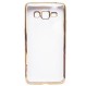 Gambar Softcase Samsung Galaxy Grand 2 list chrome   Emas