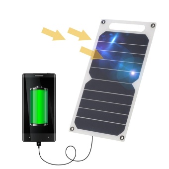 Gambar Solar Charger 10W Portable Ultra Thin Monocrystalline Silicon Solar Panel 5V USB Ports for iPhone 6s 6 Plus iPad Galaxy S6 S7 Edge  Nexus 5X 6P High Effiency Camping Riding Climbing Other Outdoor Activities Lighting Use   intl