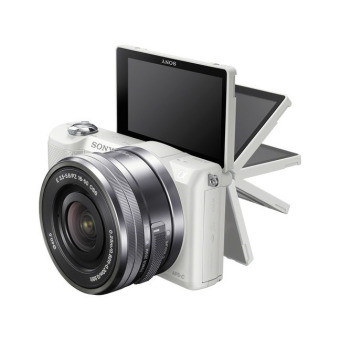 Sony Alpha A5000 Mirrorless Digital Camera with 16-50mm Lens White Free Express + 16GB SD Card - intl  