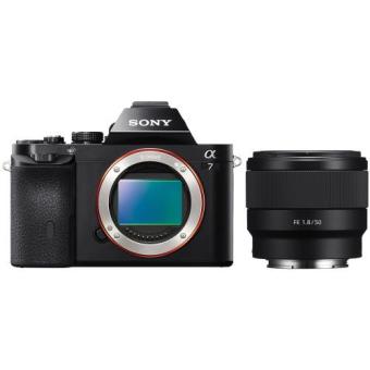 Sony Alpha A7 Body Only + FE 50mm F1.8 Lens (Special Package)  