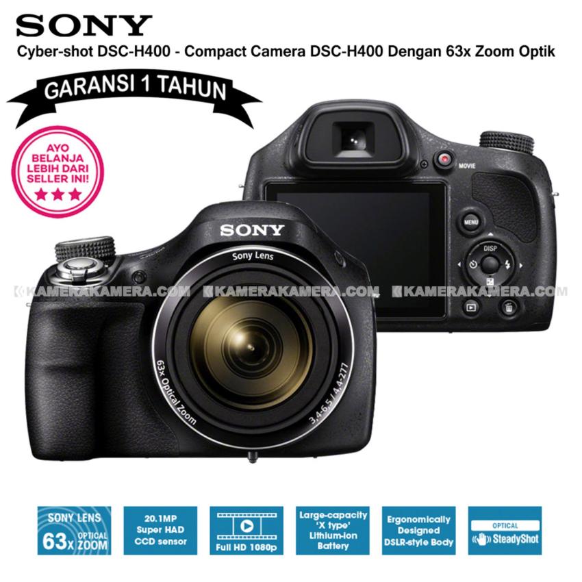 SONY Cyber-shot DSC-H400 (Garansi 1th) - Compact Camera H400 63x Optical Zoom  