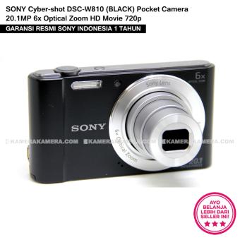 SONY Cyber-shot DSC-W810 (BLACK) Pocket Camera 20.1MP 6x Optical Zoom HD Movie 720p  