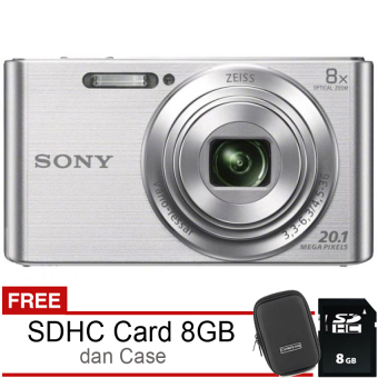 Sony DSC-W830 - 20,1MP ZEISS - Silver  