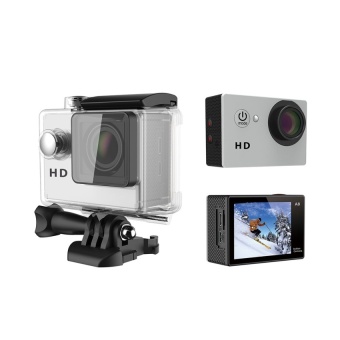 Sports DV Action Camera A8 720P HD Video + 120°Wide View Angle + Waterproof HD Camrecorder(Silver) - intl  