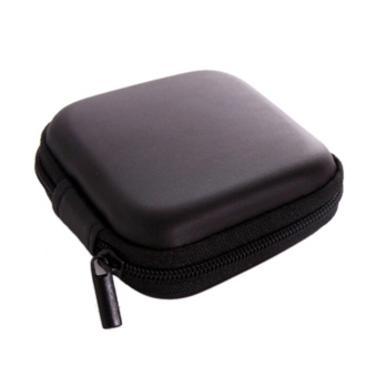 Gambar Square EVA Case Earbuds SD Card Hold Case Storage Carrying Hard Earphone Bag Headphone Box Square Black 8.5x8.5x4cm   intl