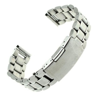 Gambar Stainless Steel Bracelet Watch Band Strap Straight End Solid Links22mm   intl